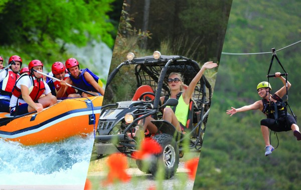 Rafting, Buggy and Zipline Tour From Kemer